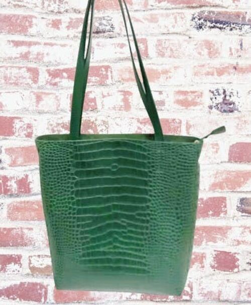 Womens Casual Tote Shoulder Cross body Handbag Soft Vegan PU Leather Fashion Bag Long Strap- C8273 GREEN