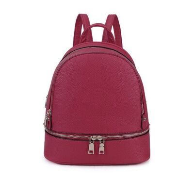 Zaino scuola Fashion Travel Casual Daypack Zaino impermeabile leggero in pelle PU Zaino per viaggi/affari/college HHL03 VINO