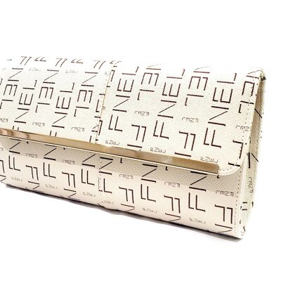 Stylish Large Faux Leather Clutch Bag Evening Bag Party Bag – Y9017 Letter Print