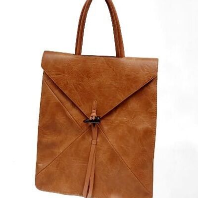High Quality PU Leather Rucksack Anti-theft Shoulder Bag Ladys Backpack Travel Handbag — 12202 Brown