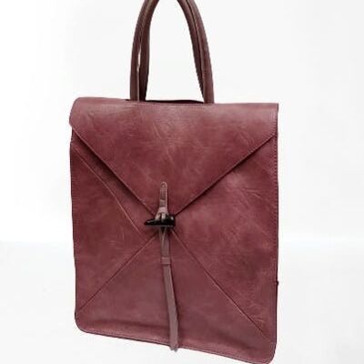 High Quality PU Leather Rucksack Anti-theft Shoulder Bag Ladys Backpack Travel Handbag –Black 12202 Wine