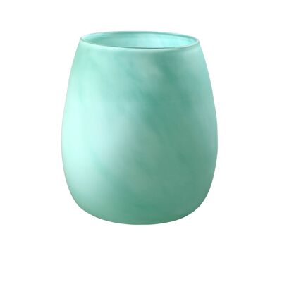 SOMPEX LIFESTYLE ELSA VASE GEFROSTET LEICHTGRÜN GROß 27CMx33CM GLAS