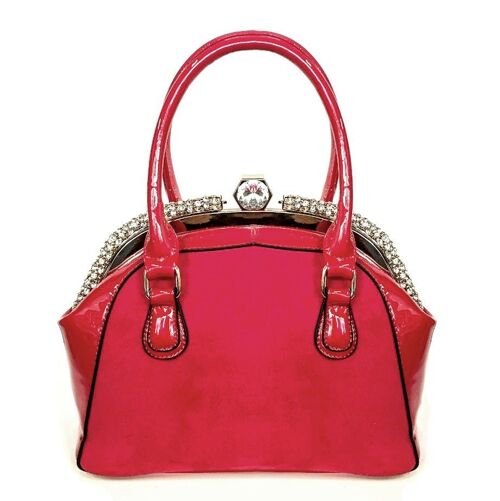 Faux Suede Tote Ladies Handbag Shoulder Cross body Party Bag Vegan PU Leather Fashion Bag Long Strap -MC170440 red