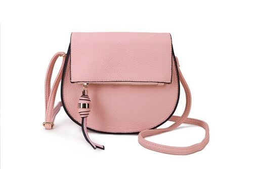 Lady’s Crossbody Shoulder Bag Party Purse High Quality PU Leather Handbag Long Strap – PINK F9448