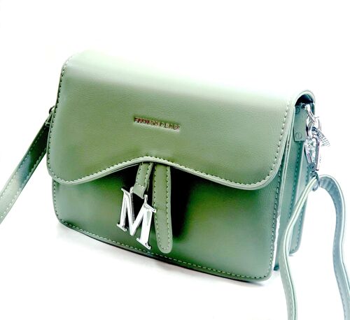 Lady’s Cross Body Bag Shoulder Party Handbag PU Leather Long Strap Fashion Stylish Bag – 5595 green