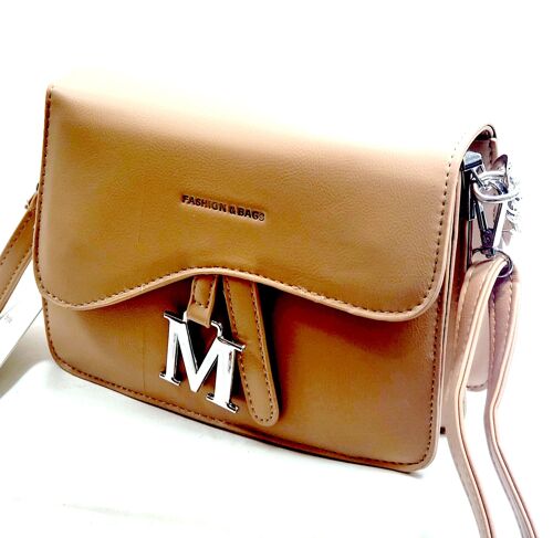 Lady’s Cross Body Bag Shoulder Party Handbag PU Leather Long Strap Fashion Stylish Bag – 5595 Khaki