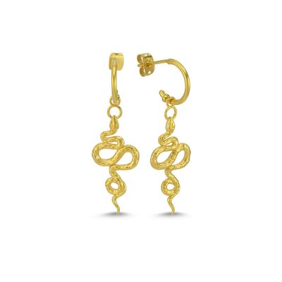 BOUCLES D'OREILLES LITTLE NAGA - paire de boucles d'oreilles