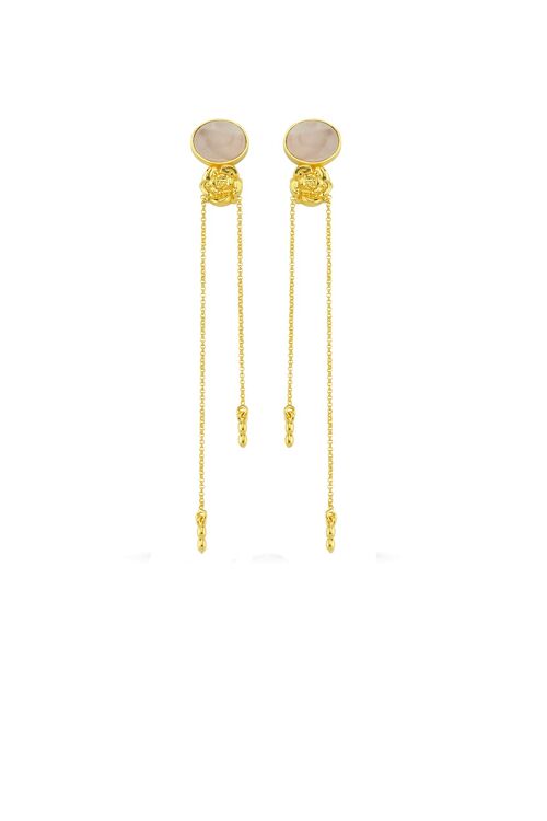 ROZA MYSTICA PINK EARRINGS - pair of earrings