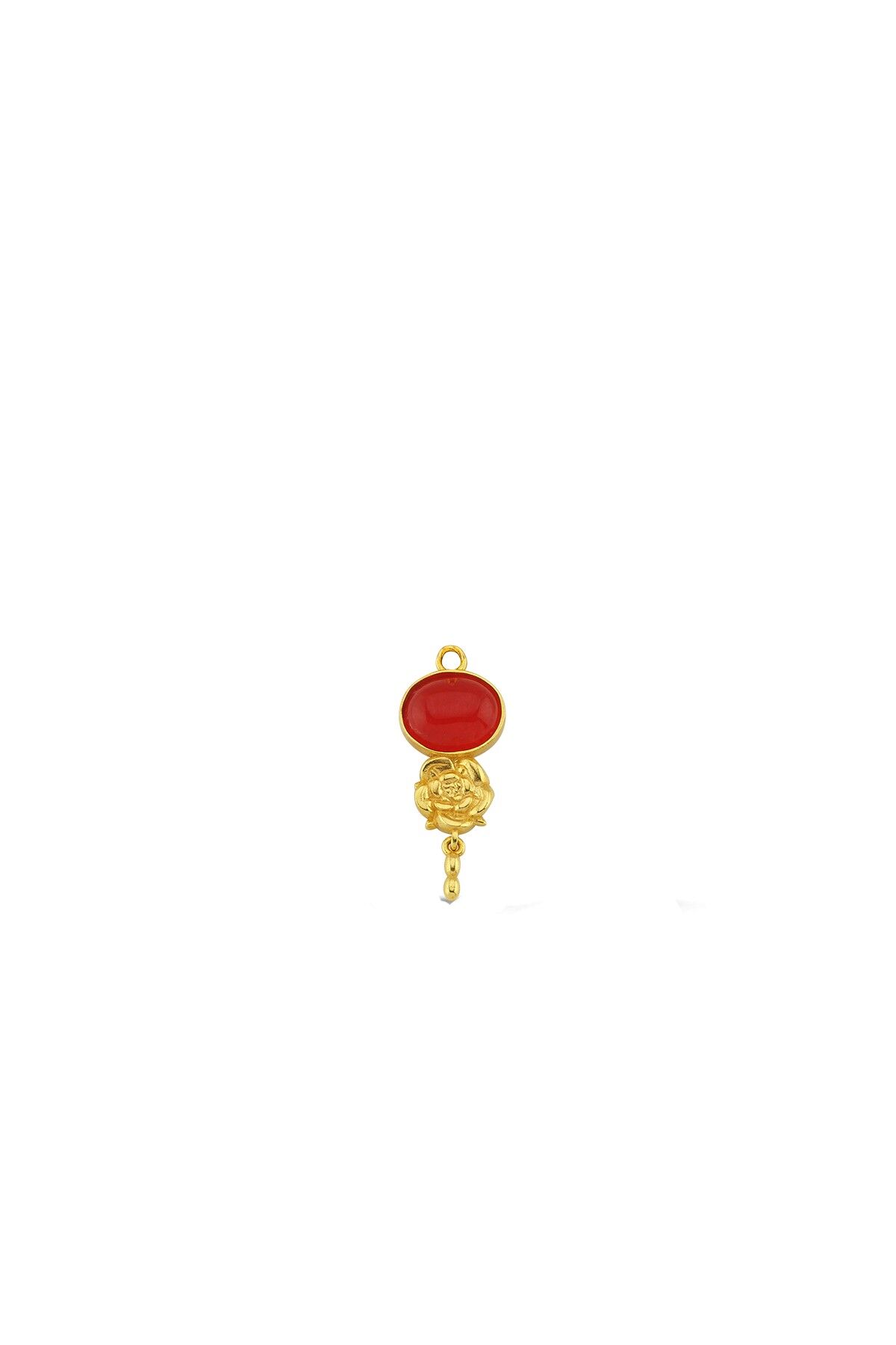 Flipkart.com - Buy kurdekars divuu red and white stones fitted earring  Copper Stud Earring Online at Best Prices in India