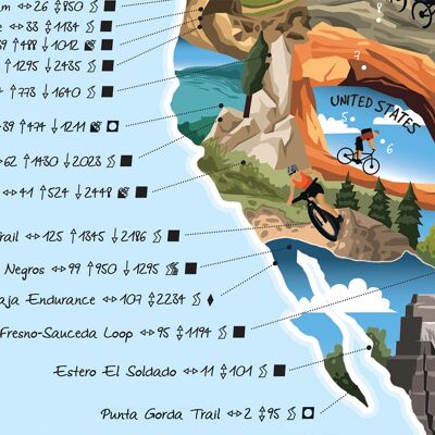 Mappa della mountain bike