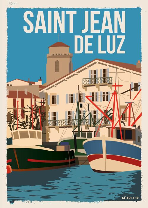 Saint jean de luz le port 30x40