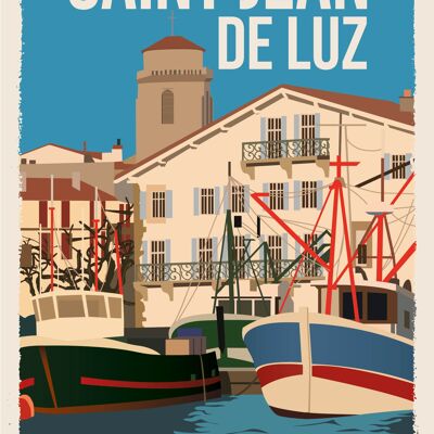 Saint jean de luz le port 30x40