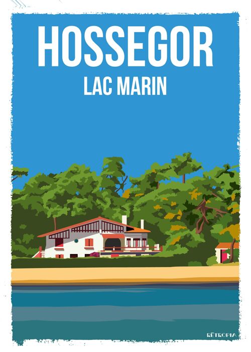 Hossegor - lac marin 30x40