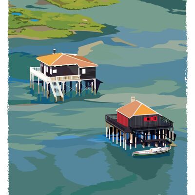 Cabanes tchanquées 30x40