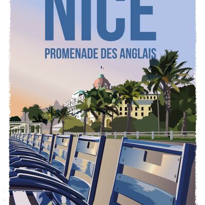 Nice Promenade des Anglais 30x40