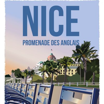 Nice Promenade des Anglais 30x40