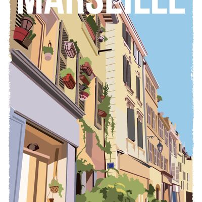 Affiche Architecture Marseille • Pierre Piech Illustration