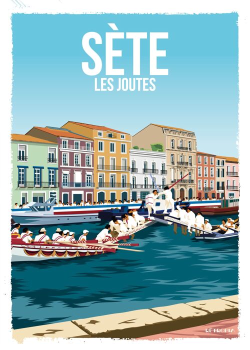 Sète les Joutes 30x40