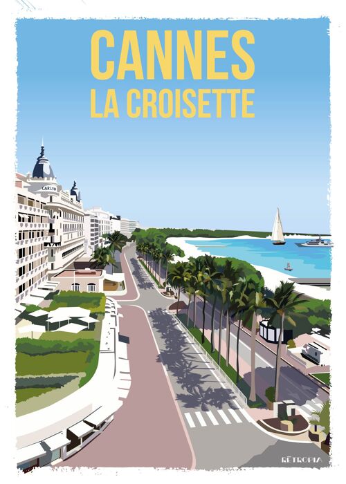 Cannes la croisette 50x70