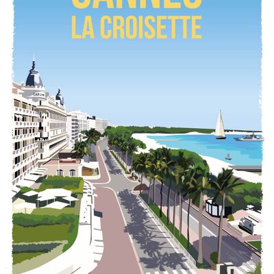 Cannes la croisette 50x70