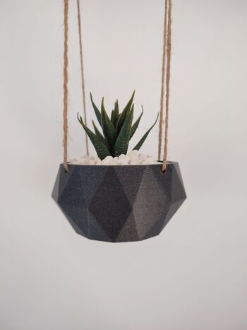 Pot de fleurs suspendu de forme géométrique - Décoration d'intérieur 9