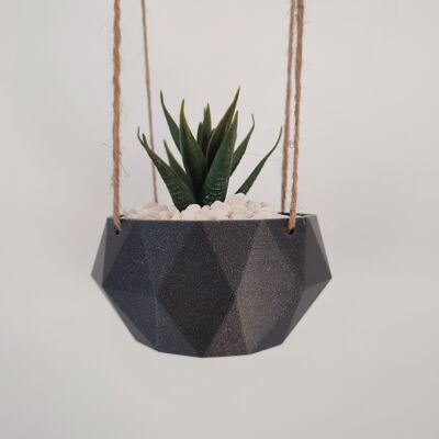 Hanging flower pot with geometric shape - Home decoration