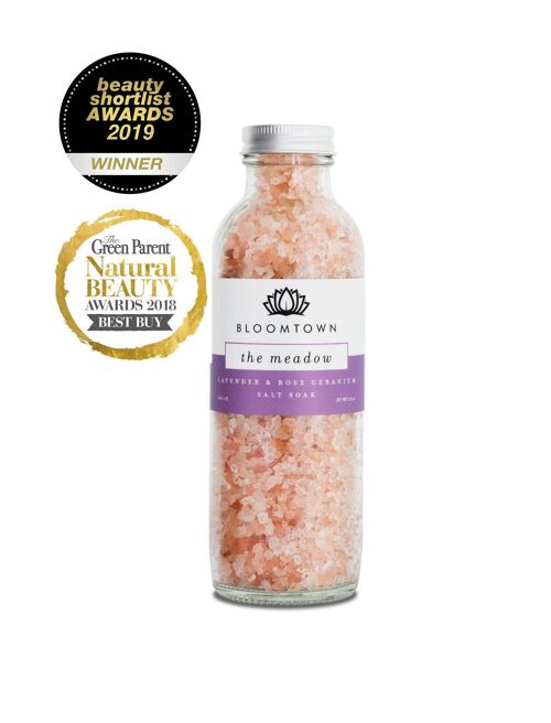 Pink Himalayan Salt Soak -The Meadow (Lavender & Rose Geranium)