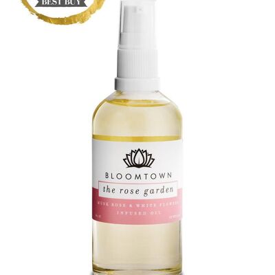 Body & Bath Oil - The Rose Garden (Musk Rose & White Florals) - With Pump