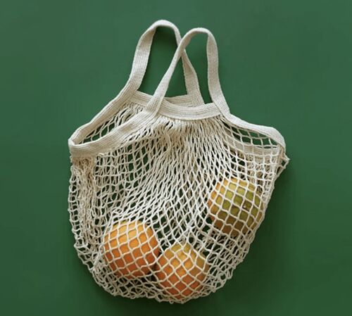 Small Woven Cotton Shopper