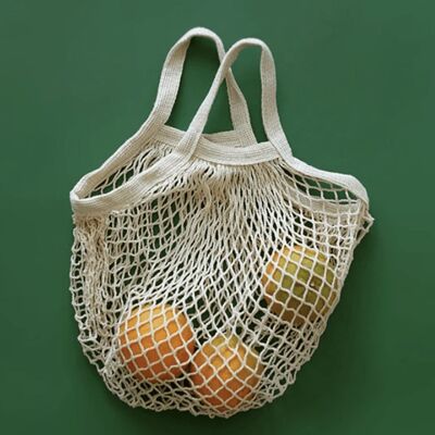 Small Woven Cotton Shopper