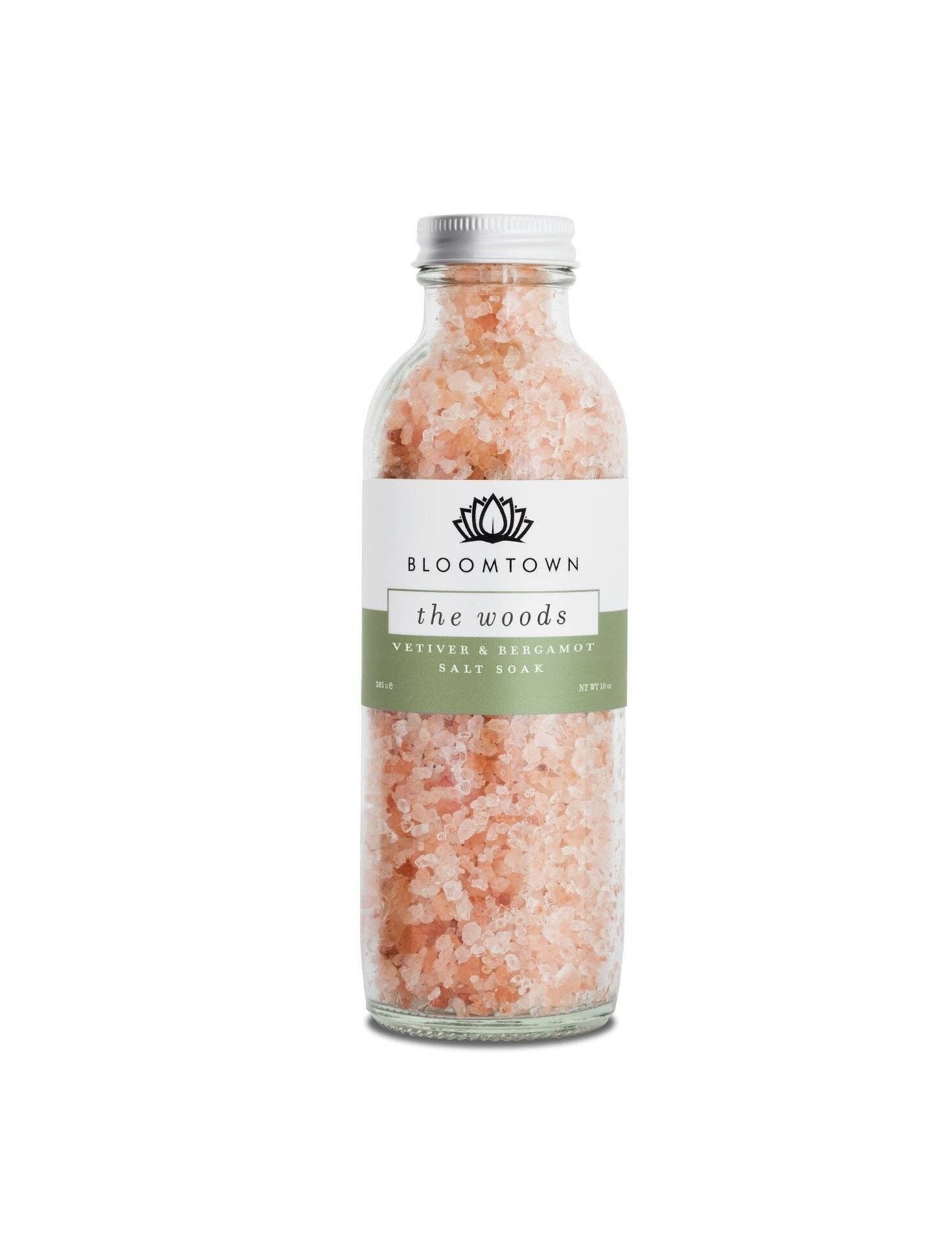 Pink Himalayan Salt Soak - The Woods (Vetiver, Cedar & Bergamot)