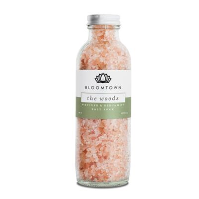 Pink Himalayan Salt Soak - The Woods (Vetiver, Zeder & Bergamotte)