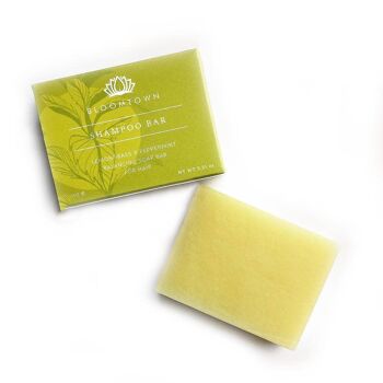 Barre de shampoing - Barre capillaire équilibrante à la citronnelle et à la menthe poivrée