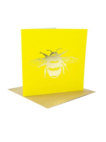 Cartes d'abeilles dorées