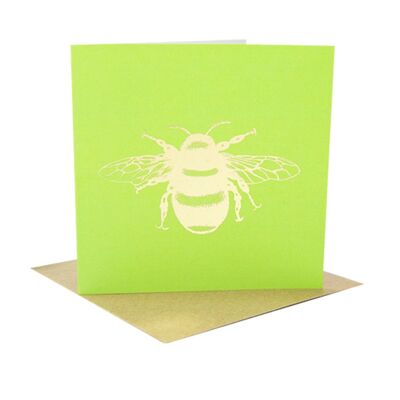 Tarjetas de abeja doradas