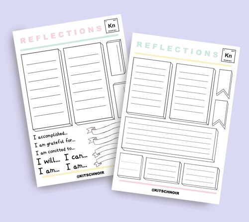 Reflection Journal Stickers (Pack of 2) - 6 sets