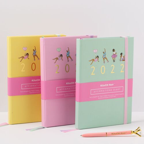 2022 Affirmations Diary 3 Pack bundle