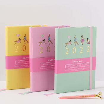 Lot de 3 carnets d'affirmations 2022