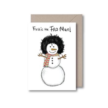 Frostie l'homme FRO Carte de vœux