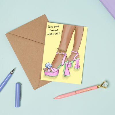 Dancing Shoes Greeting Card