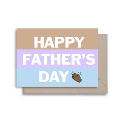 Bonne fête des pères papa (pastels) Carte de vœux