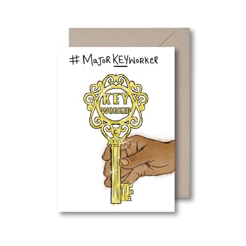 Major Keyworker Greeting Card