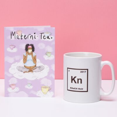 Materni-TEA - Grußkarte mit Becher