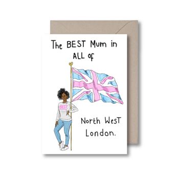 Meilleure carte de vœux de maman à Londres (différentes parties de Londres disponibles !) - Nord-ouest de Londres