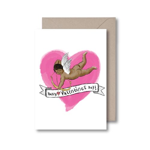 Black Cupid Greeting Card