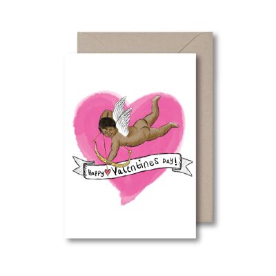 Black Cupid Greeting Card