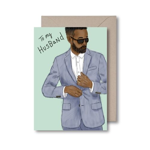 To my husband Greeting Card