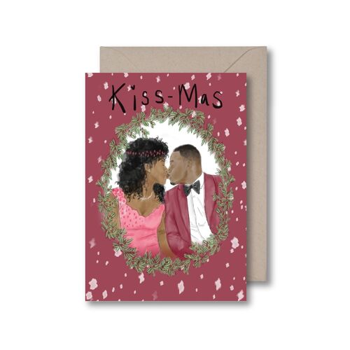 Kiss Mas Greeting Card