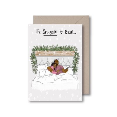The Snuggle is Real Greeting Card