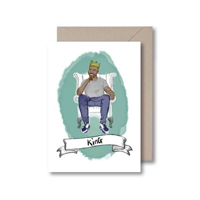 Cartolina d'auguri del re Kitsch